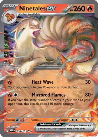 Ninetales ex (038/165) (MEW)