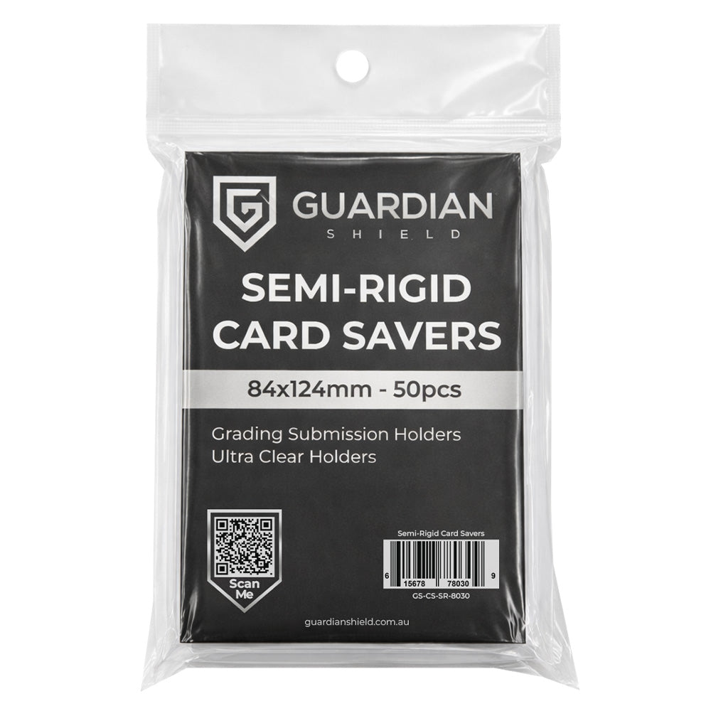 GUARDIAN SHIELD Semi-Rigid Card Savers Storage 50pk