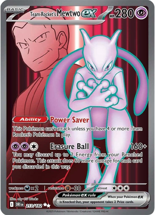 Team Rocket's Mewtwo ex (213/182) (DRI)