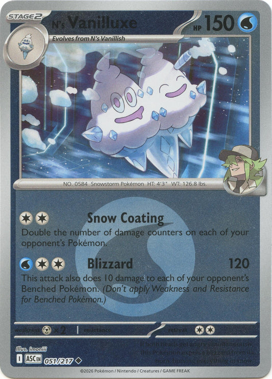 N's Vanilluxe (Energy Symbol Pattern) (051/217) (ASC)