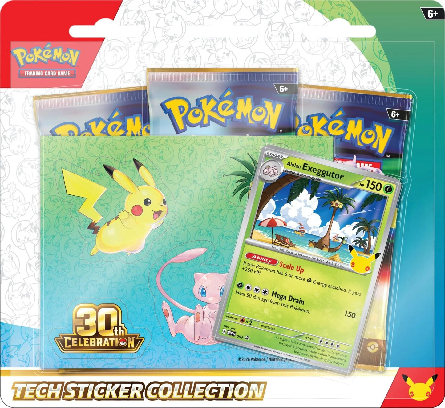 Image for 30th Celebration Tech Sticker Collection [Alolan Exeggutor] - Pokemon