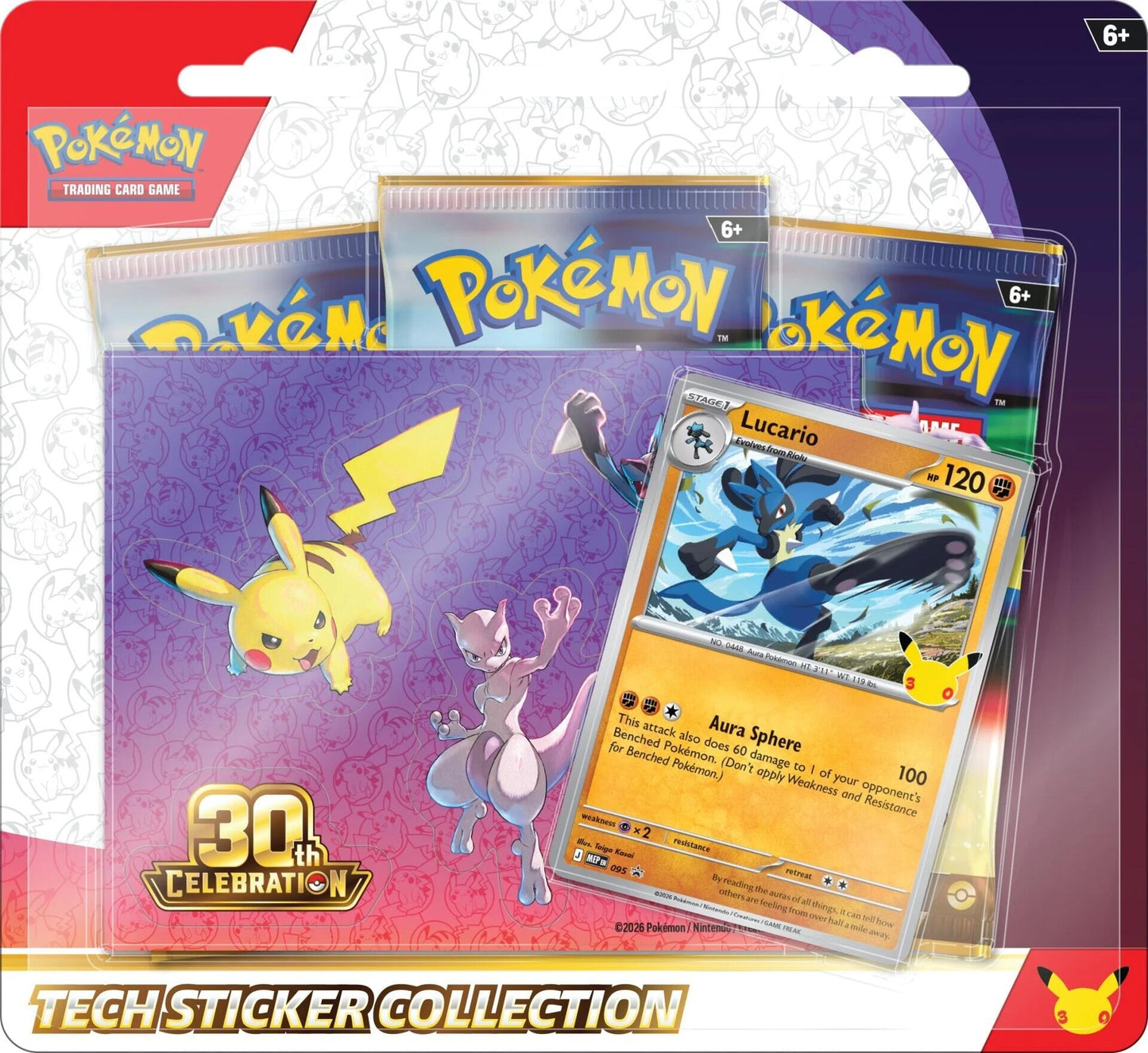 Image for 30th Celebration Tech Sticker Collection [Lucario] - Pokemon