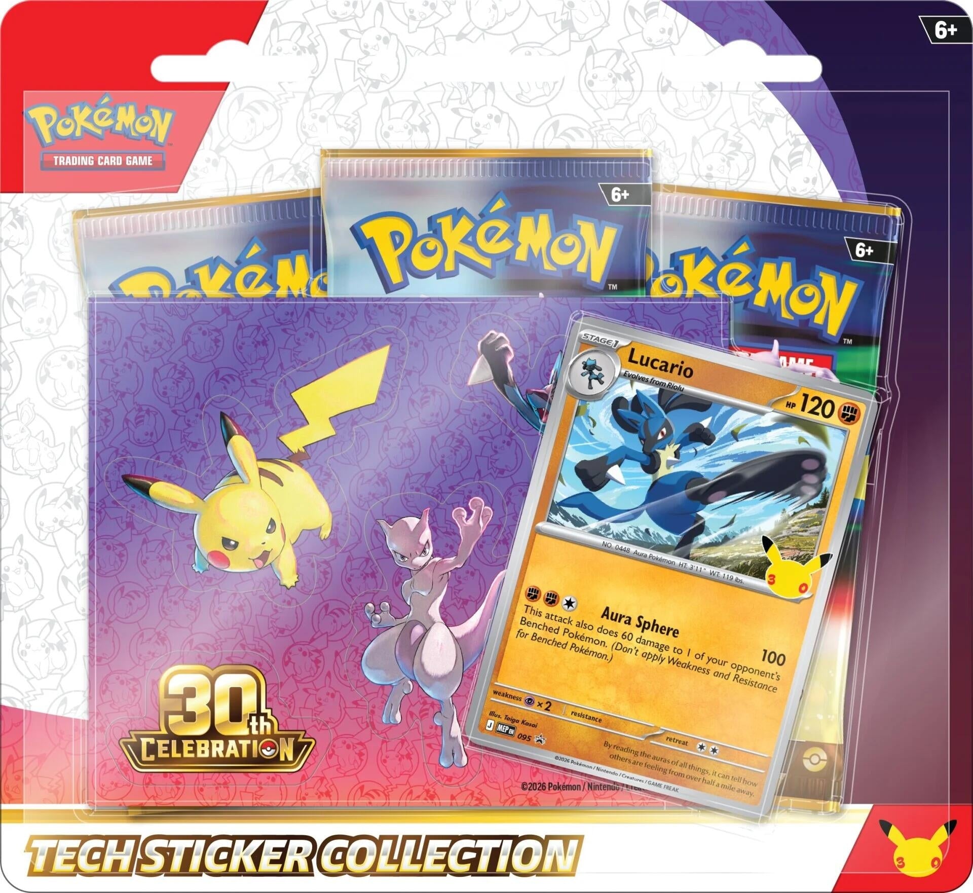 Image for 30th Celebration Tech Sticker Collection [Lucario] - Pokemon