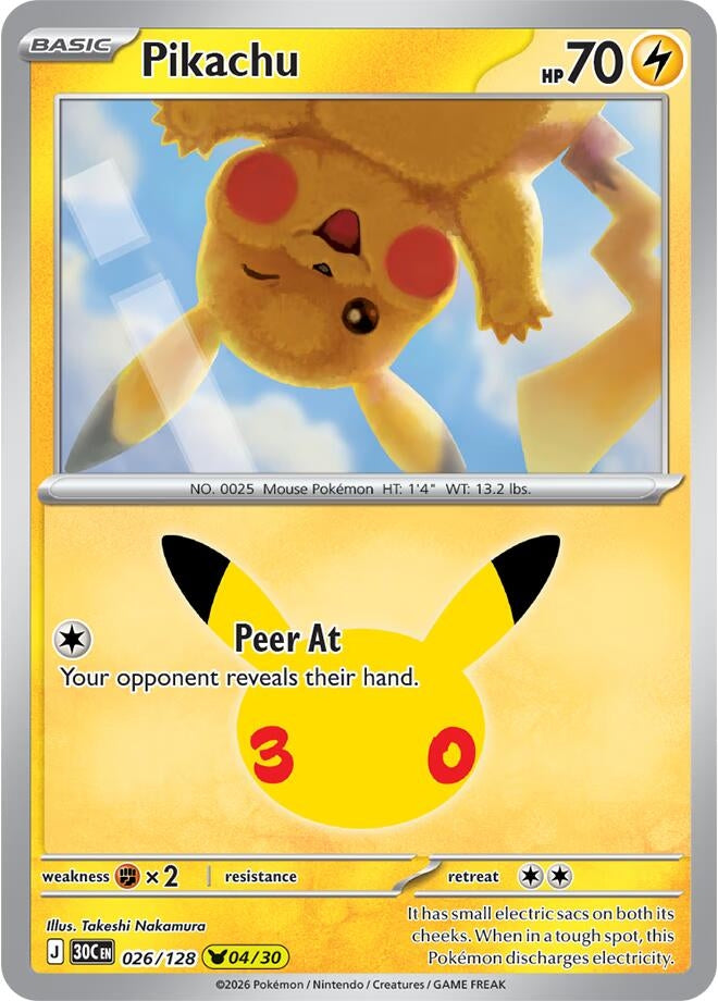 Image for Pikachu (026/128) (30C) - Pokemon