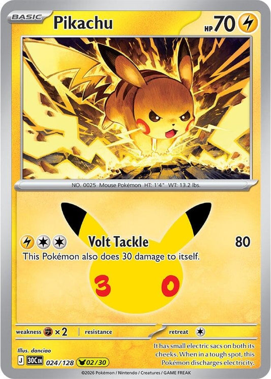 Image for Pikachu (024/128) (30C) - Pokemon