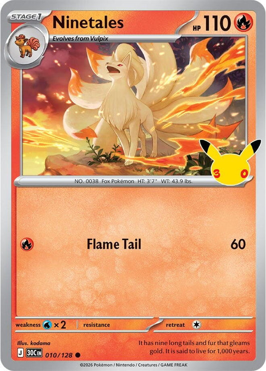 Image for Ninetales (010/128) (30C) - Pokemon